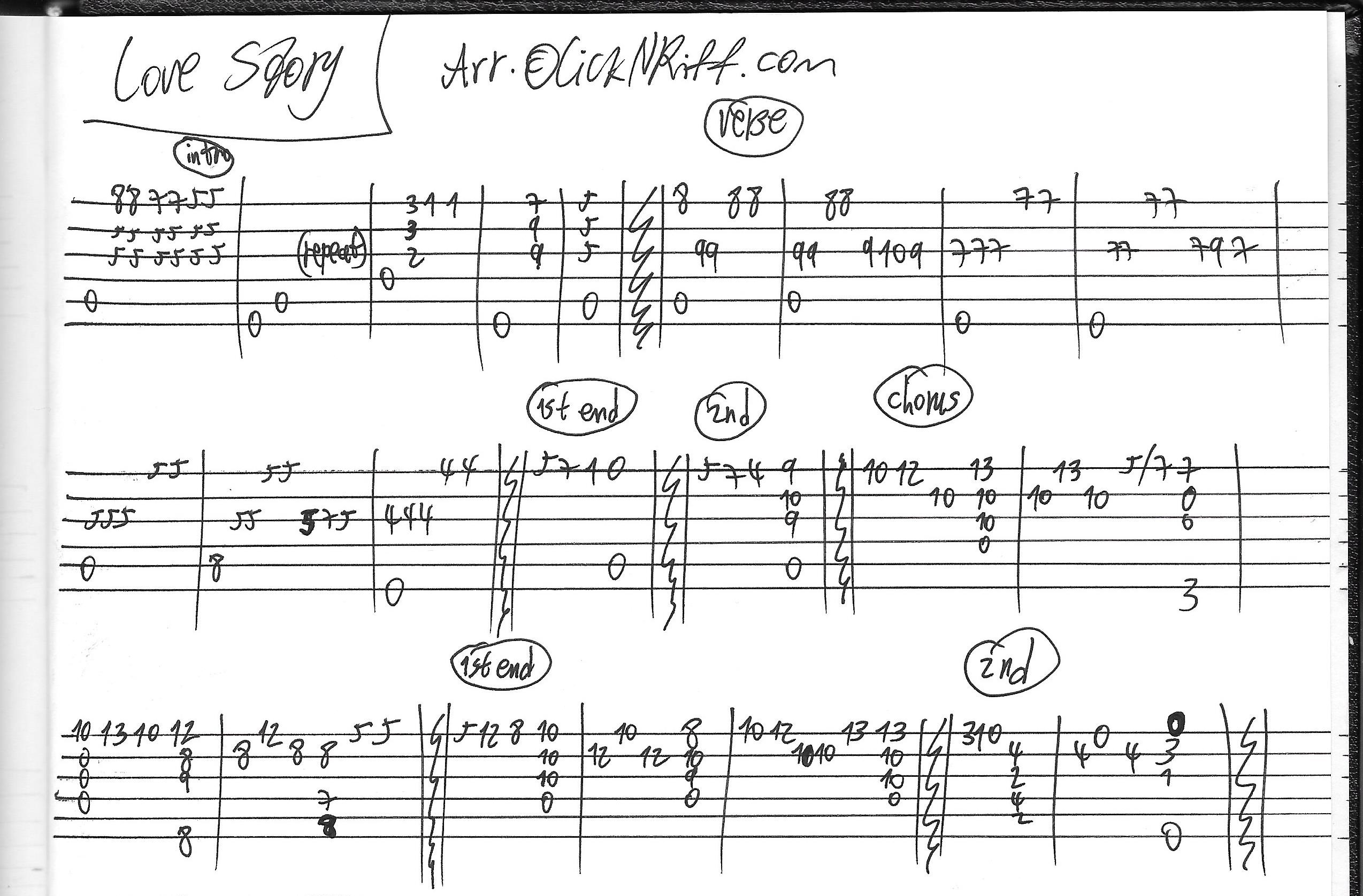 Love Story (Andy Williams) – LickN'Riff – Create Your Own